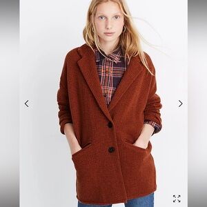 Madewell textured sweater blazer jacket